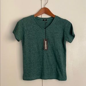 Monrow mini v neck tee